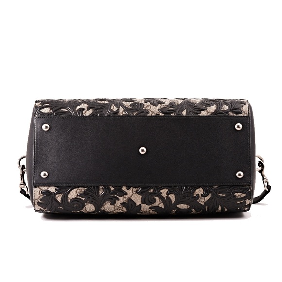 New Gucci Large Arabesque Gg Supreme Satchel - Picture 4 of 8